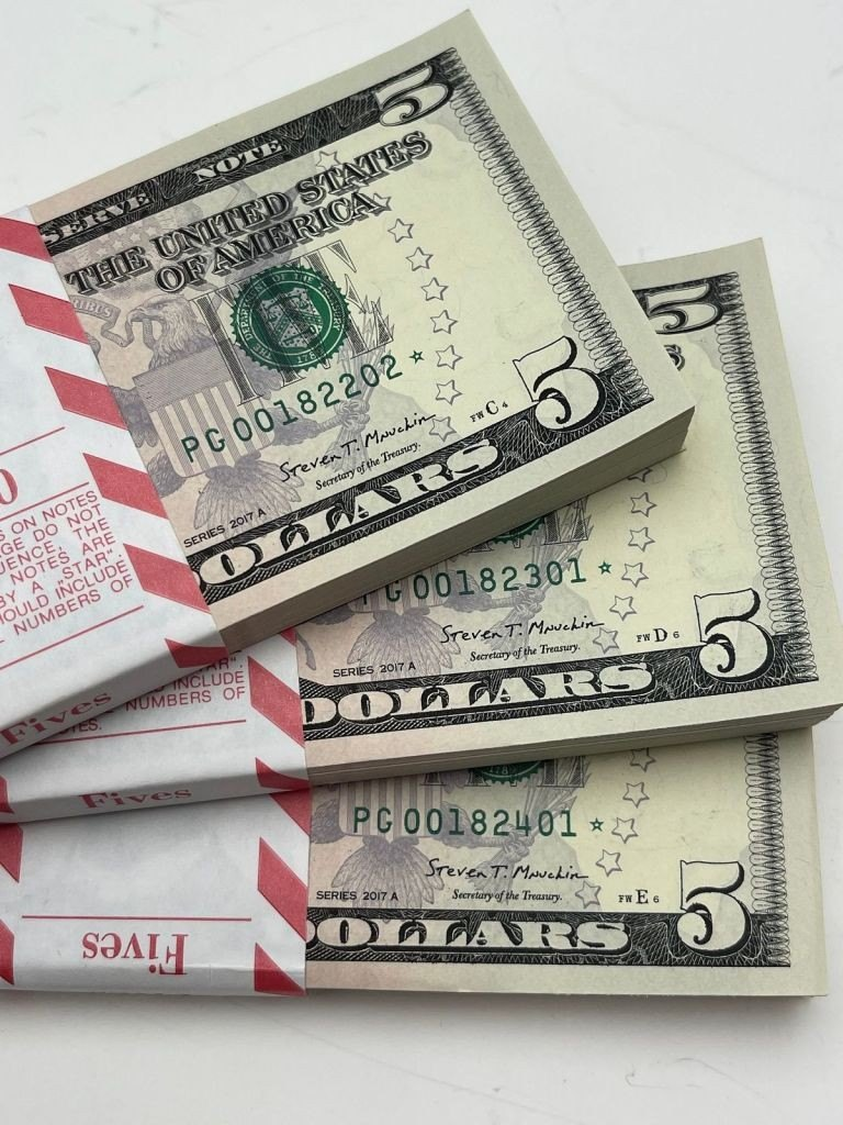 Counterfeit 5 dollar bills for sale