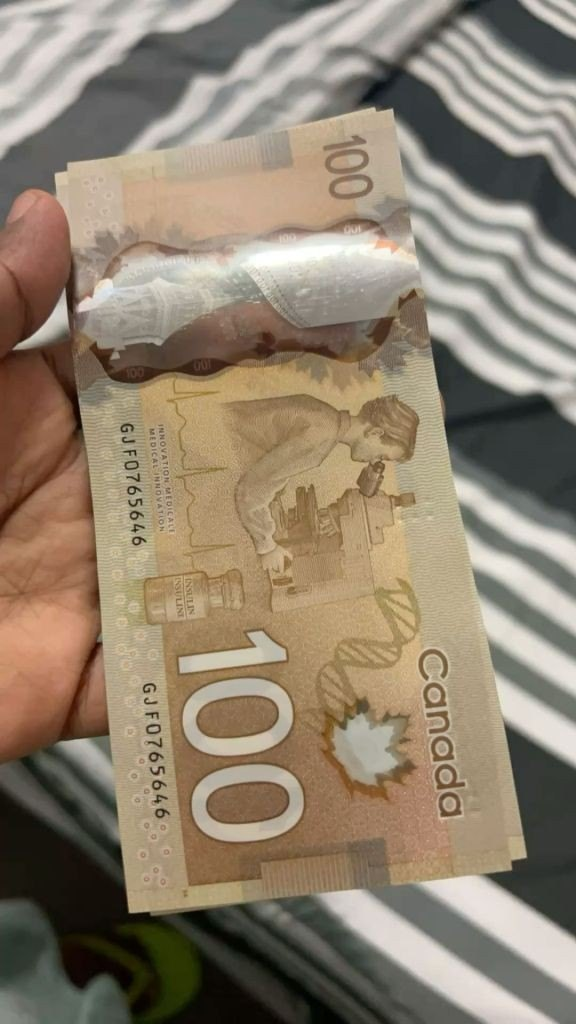 Counterfeit 100 canadian dollar bills