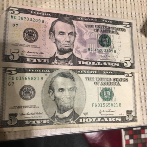 Fake $5 for sale