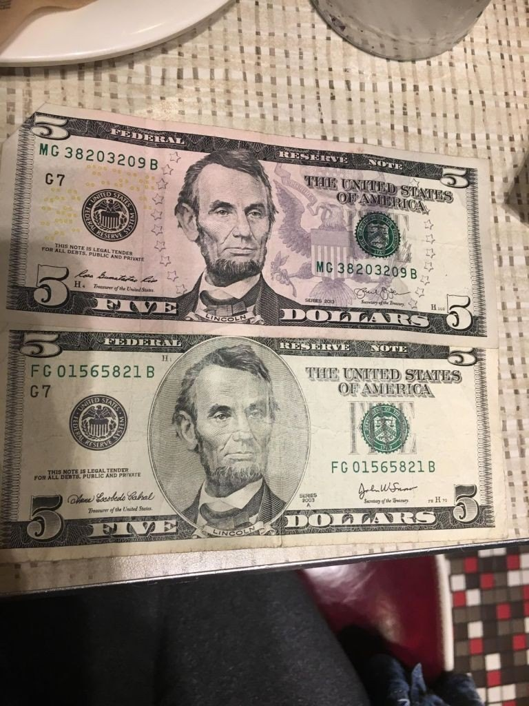 Fake $5 for sale