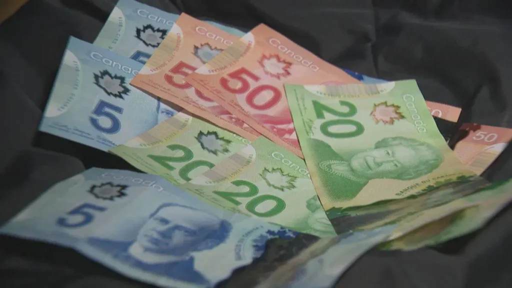 Fake canadian dollars